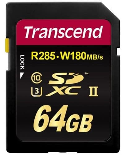 Карта памет Transcend - 64GB, SDXC UHS-II, Class10 U3 V90