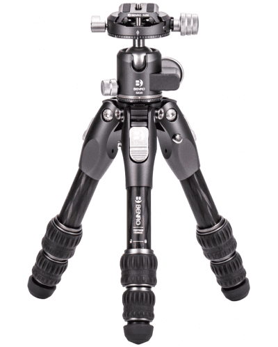 Статив Benro - Tortoise 03C + GX25, 15-41 cm, сребрист