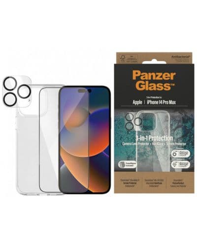 Калъф и протектори PanzerGlass - 3-in-1 Protection, iPhone 14 Pro Max