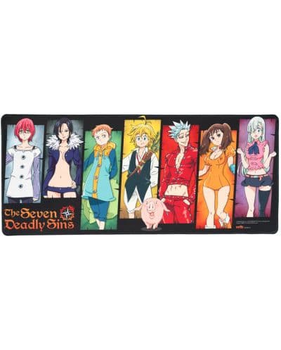 Гейминг подложка Erik - The Seven Deadly Sins, XL, мека, многоцветна