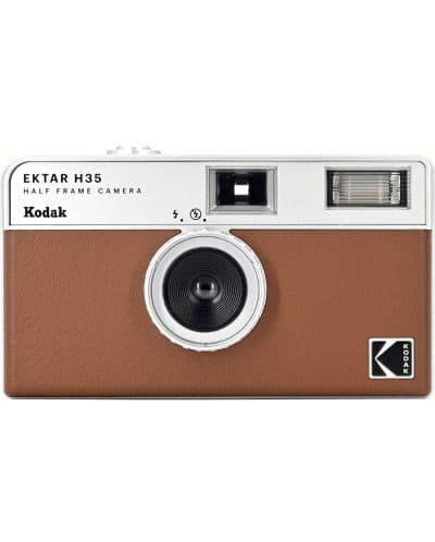 Филмов фотоапарат Kodak - Ektar H35, 35mm, Half Frame, Brown