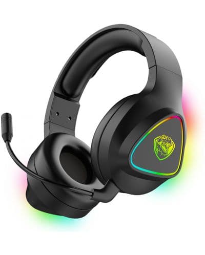 Гейминг слушалки Roxpower - ST-GH709W, безжични, черни