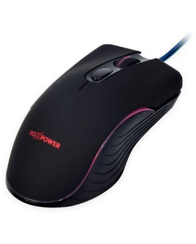 Гейминг мишка Roxpower - G20 Gaming RGB, оптична, черна