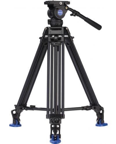 Видео статив Benro - A673TMM Dual Stage AL + BV8, 71.5-160 cm, черен