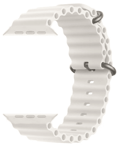 Каишка Trender - TR-A2SL Silicone, Apple Watch, 42 mm, бяла