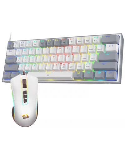 Гейминг комплект Redragon - Dynamic Duo RD-S131, бял/сив