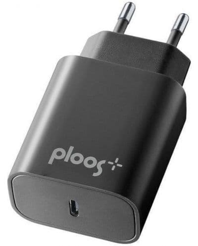 Зарядно устройство Ploos - 8214, PD, USB-C, 20W, черно