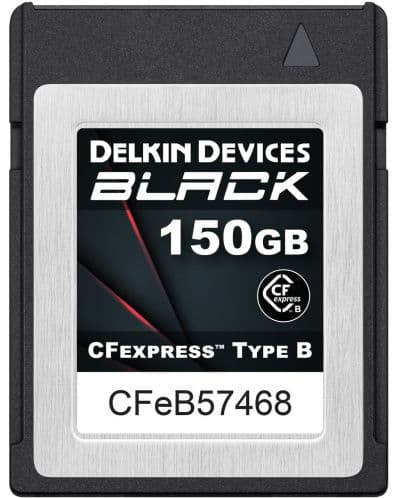 Карта памет Delkin - 150GB, BLACK, CFexpress Type B, черна