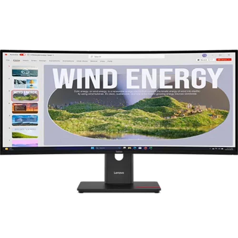LENOVO ThinkVision T34WD-40 34inch 3440x1440 Curved VA 120Hz USB-C docking 96W Mirror power button Epeat Gold TCO10