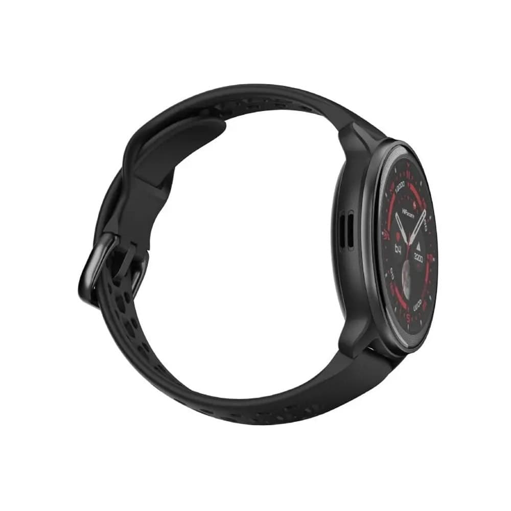 HiFuture Vela Black, 1.43" AMOLED, GPS +Compass + Altimeter, 466*466, Support Local Music(100M Space), Support AI Coach for Training, Powered by Dual Core, Bluetooth Call, 5ATM Waterproof, 24/7 True Heart Rate & Blood, Oxygen Sensor, Up to 10days daily