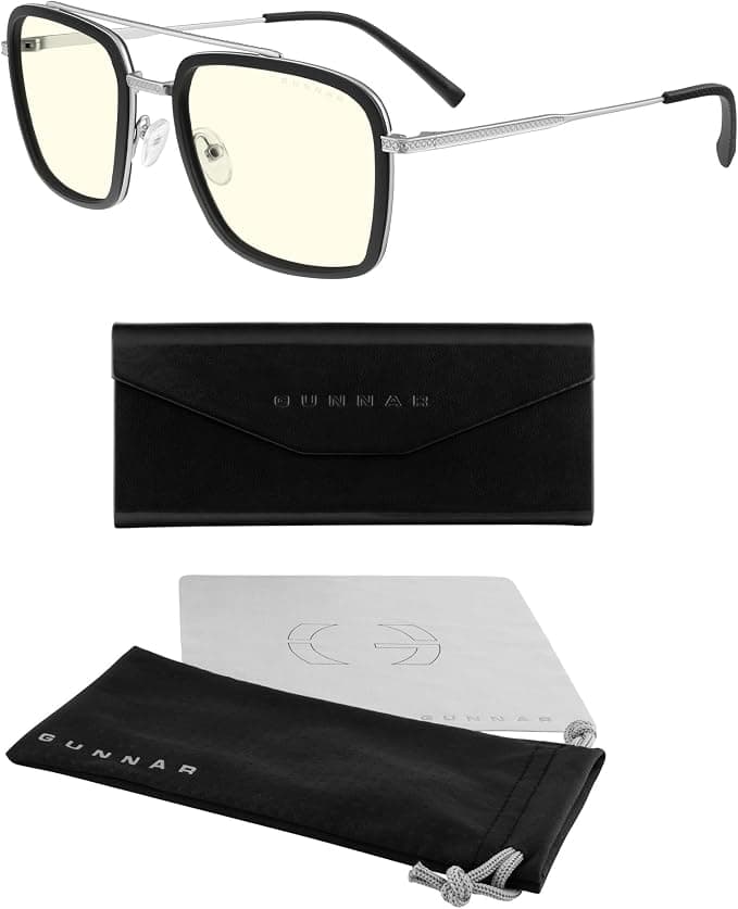 Компютърни очила GUNNAR Baron Silver - Clear