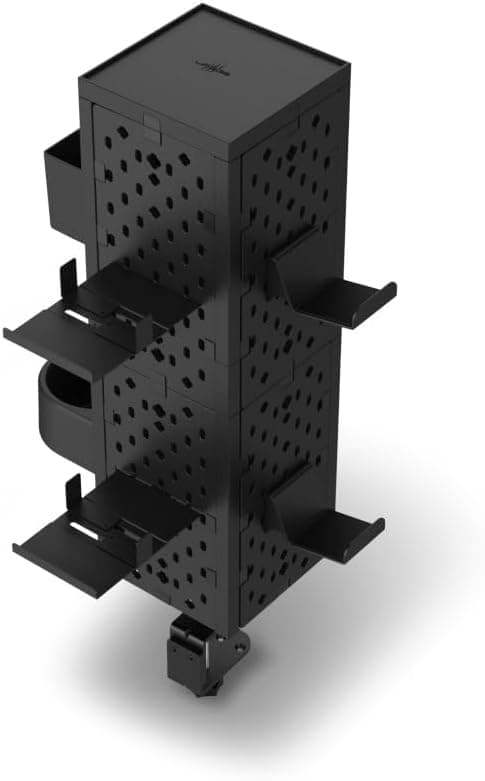 uRage модулен комплект Peg Board, монтаж на стена/маса, черен