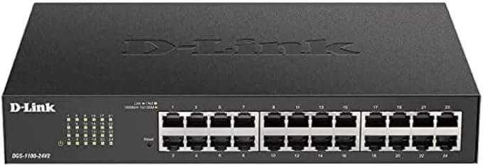 Суич D-Link DGS-1100-24V2, 24 портов 10/100/1000 Gigabit Smart Switch, управляем