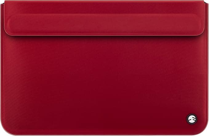 Неопренов калъф за MacBook Air 11 (модели от 2010 до 2015 година) - SwitchEasy Thins Black Ultra Slim Sleeve (червен)