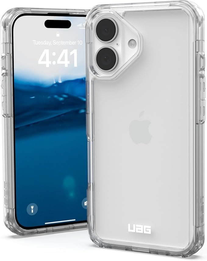 Удароустойчив хибриден кейс за iPhone 16 - Urban Armor Gear Plyo Case (прозрачен)