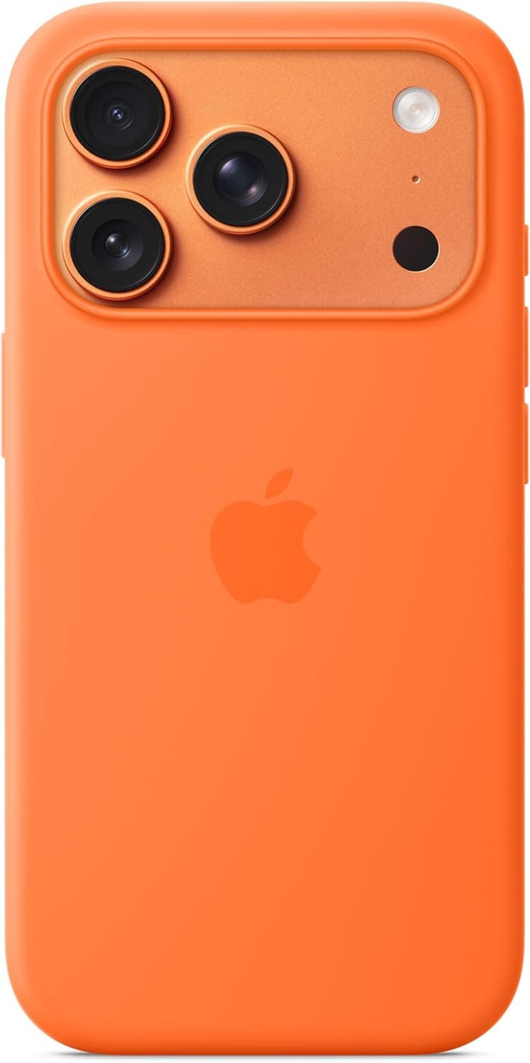 Оригинален силиконов кейс с MagSafe за iPhone 17 Pro - Apple iPhone Silicone Case with MagSafe (оранжев)