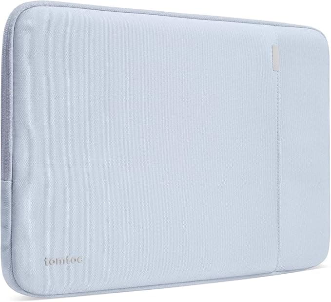 Текстилен калъф за MacBook Air 13, MacBook Pro 13, MacBook Pro 14 и лаптопи до 14 инча - Tomtoc А13 Laptop Sleeve (светлосин)