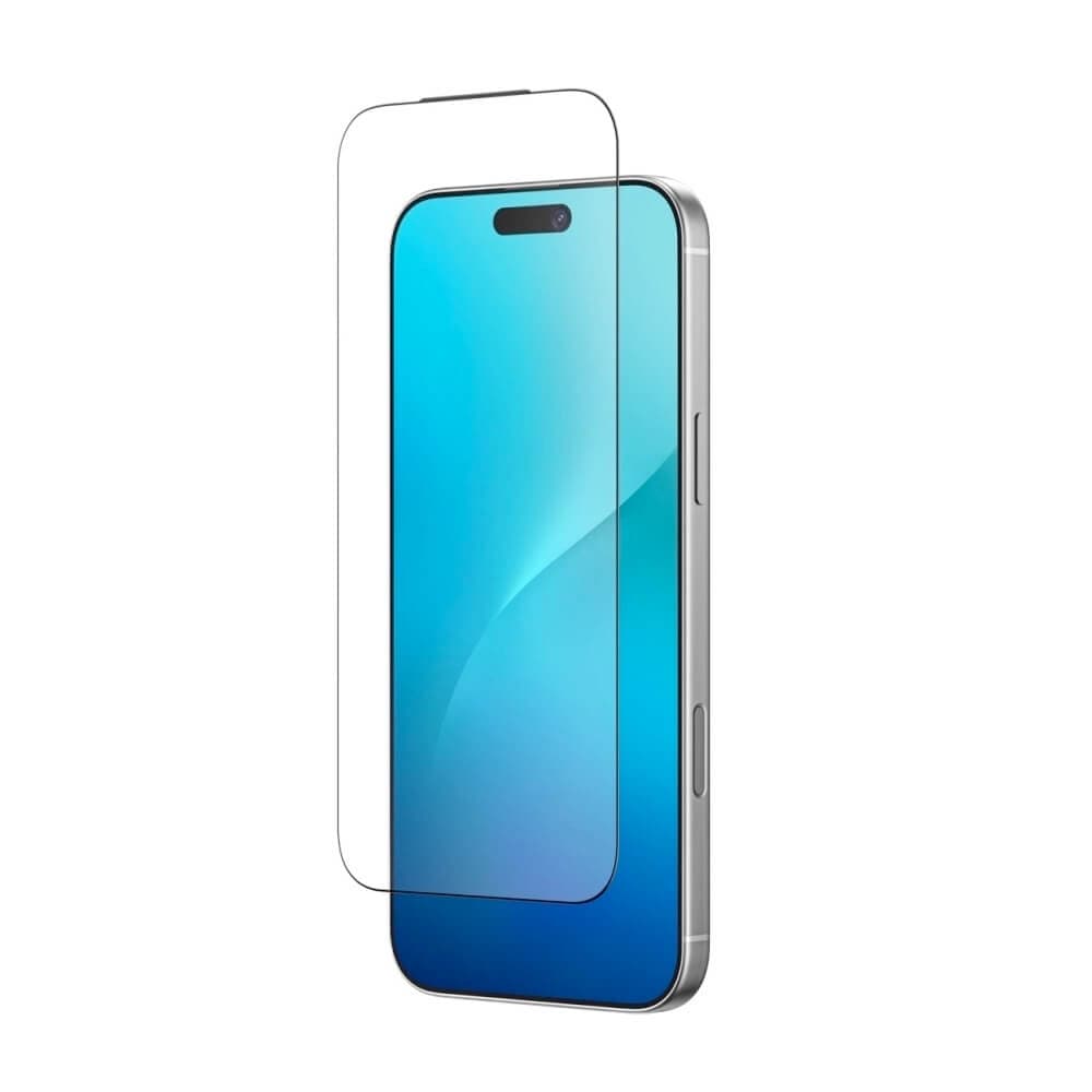 Калено стъклено защитно покритие за целия дисплей на iPhone 17 Pro Max - AmazingThing Titan Filter 7 Full Cover Glass (прозрачен-черен)