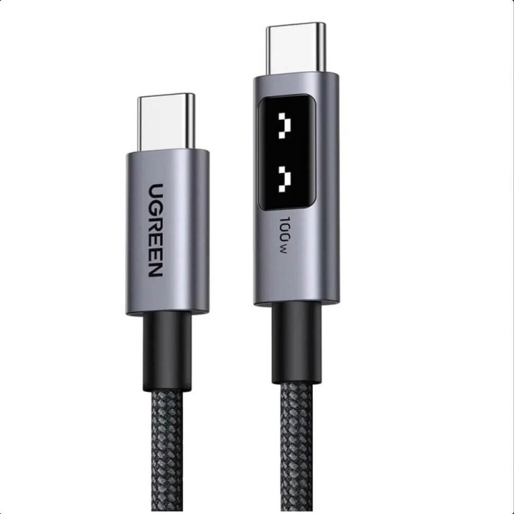 USB-C към USB-C кабел за устройства с USB-C порт - Ugreen UNO USB-C to USB-C PD Fast Charging Cable 100W (50 см) (черен)