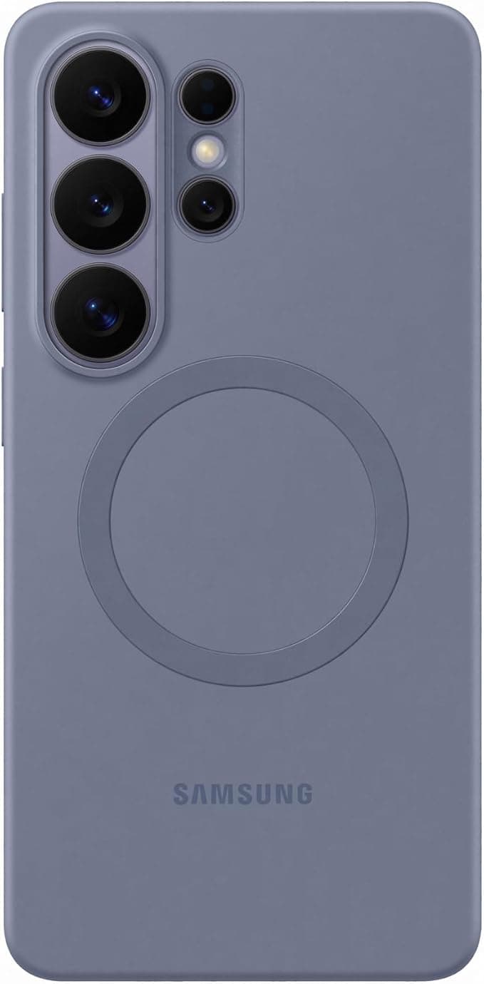Оригинален силиконов кейс с Qi2 поддръжка за Samsung Galaxy S26 Ultra - Samsung Silicone Magnet Cover Case EF-ES948CVE (син)