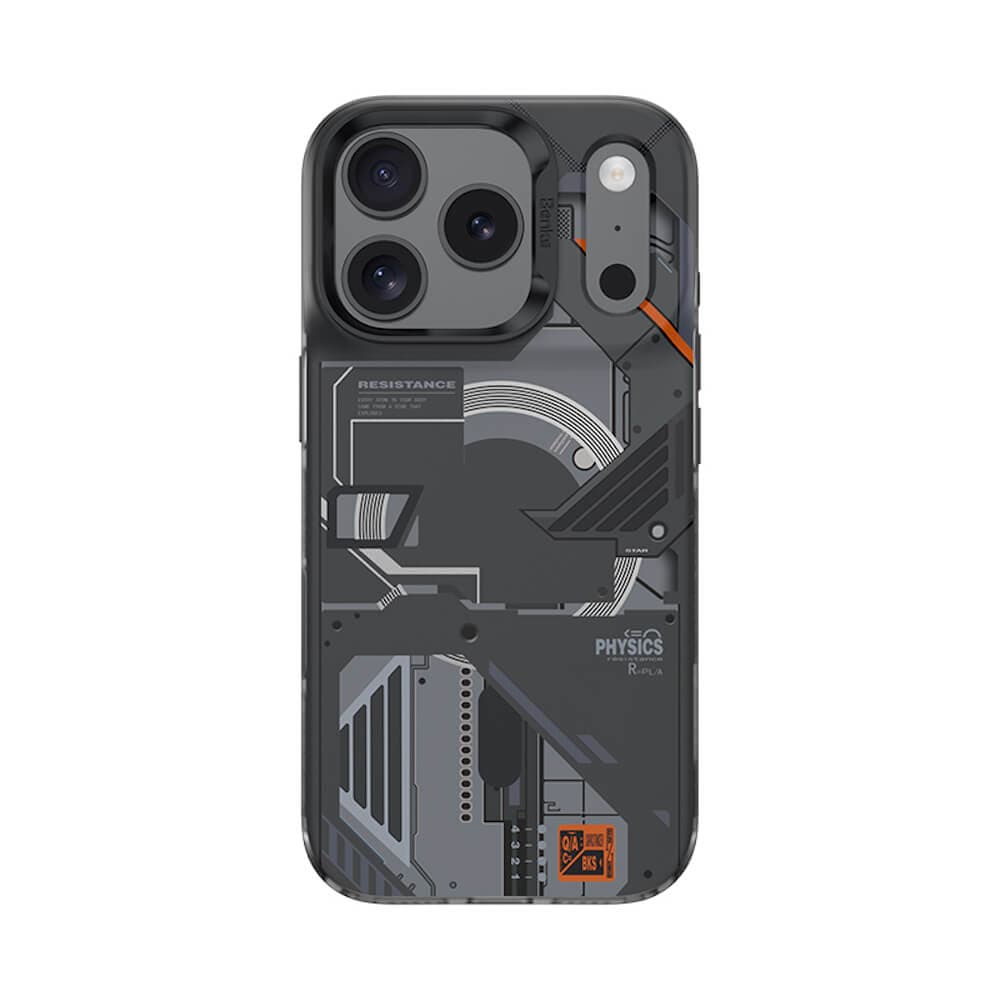 Хибриден удароустойчив кейс с MagSafe за iPhone 17 Pro - Benks Magnetic Dynamic Mecha Case (черен)
