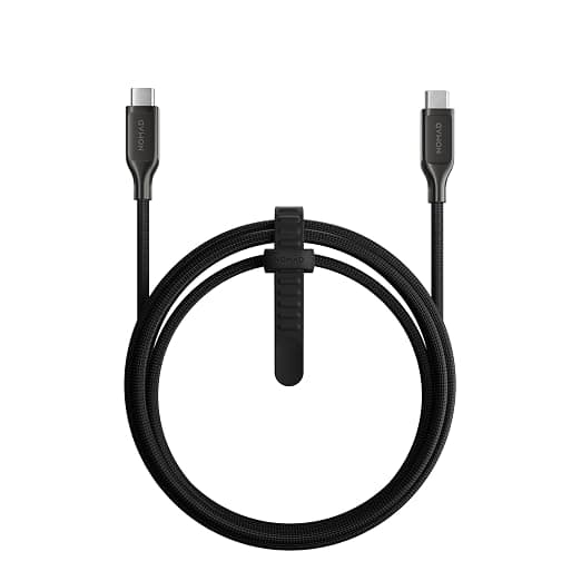 Здрав кевларен USB-C към USB-C кабел за MacBook и устройства с USB-C порт (150 см) - Nomad Kevlar USB-C to USB-C Charging Cable 240W (черен)