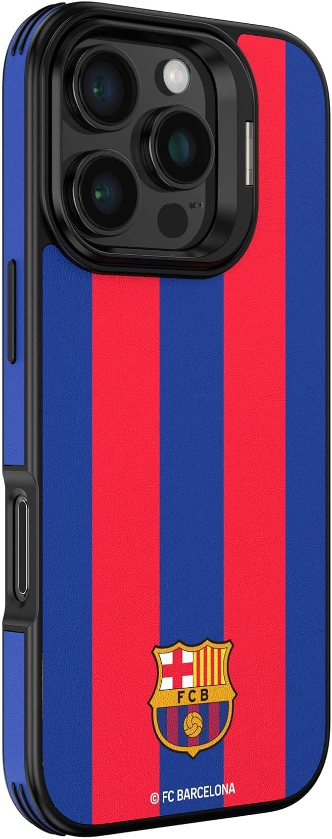 Хибриден удароустойчив кейс с MagSafe за iPhone 16 Pro Max - FC Barcelona Official Magnetic Hybrid Case (червен-син)