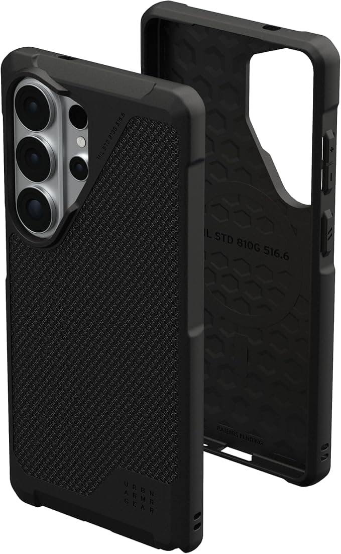 Удароустойчив хибриден кейс с MagSafe за Samsung Galaxy S26 Ultra - UAG Metropolis LT Kevlar Case (черен)