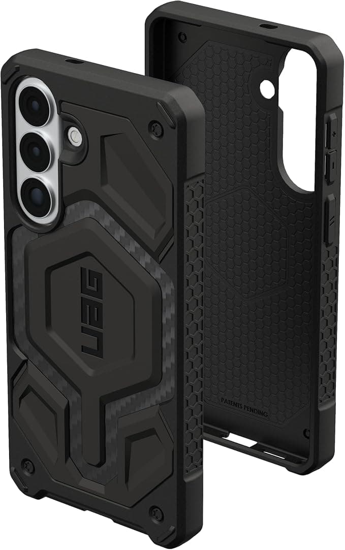 Удароустойчив хибриден кейс с MagSafe за Samsung Galaxy S26 Plus - UAG Monarch Pro Carbon Fiber Case (черен)