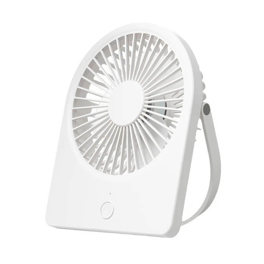 Практичен настолен вентилатор - Techsuit CT-108 Mini Portable Desktop USB Fan (бял)