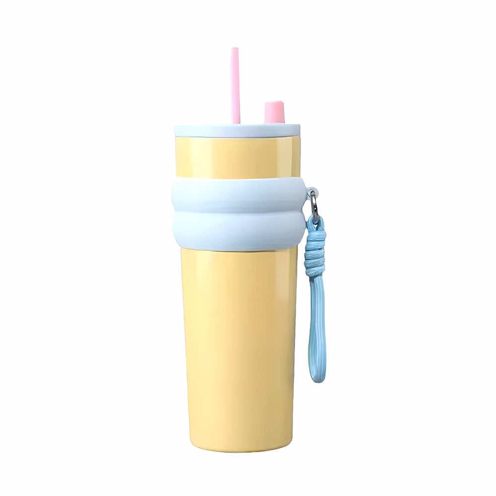 Термос от неръждаема стомана за вода и течности - Techsuit Thermos Car Cup, Stainless Steel 316, 710ml