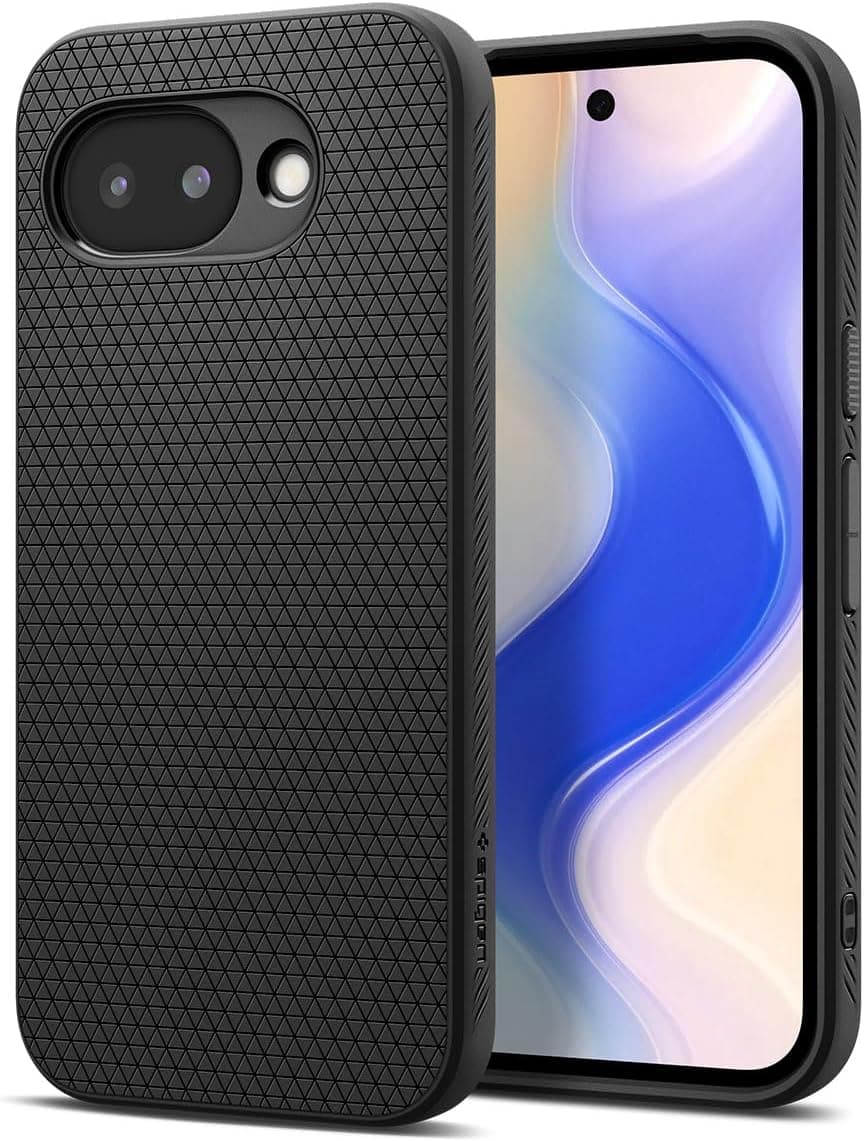 Силиконов (TPU) калъф с висока степен на защита за Google Pixel 10a - Spigen Liquid Air Case (черен)