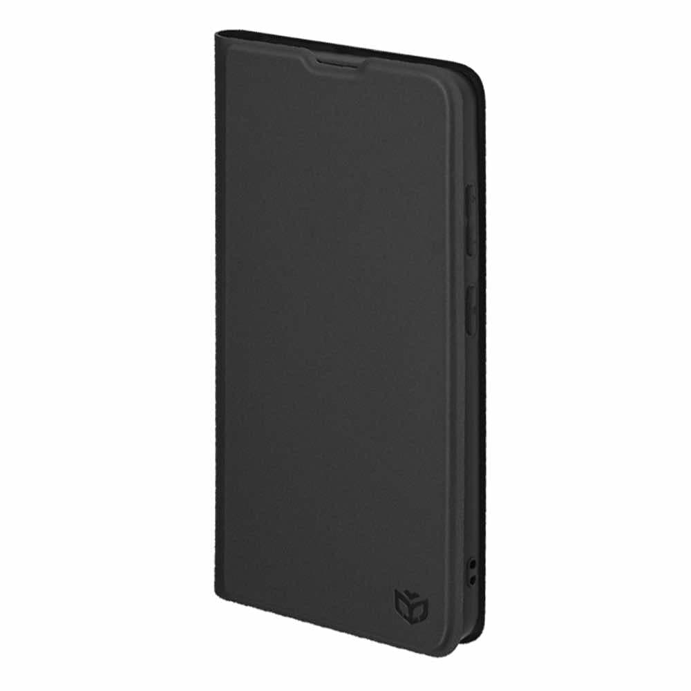Кожен калъф с поставка и отделение за кр. карти за Samsung Galaxy S26 Ultra - Techsuit Magskin Book (черен)