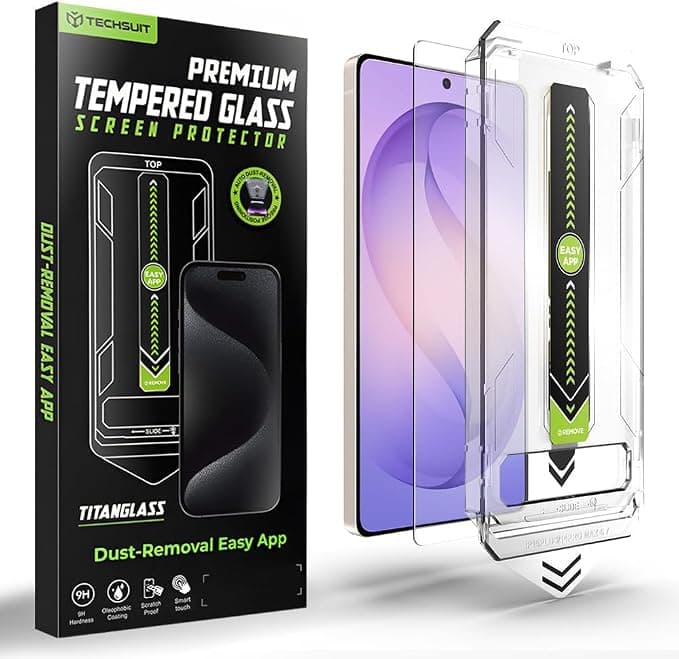 Стъклено защитно покритие за дисплея на Samsung Galaxy S26 Ultra - Techsuit TitanGlass CrystalHD Tempered Glass (прозрачен)