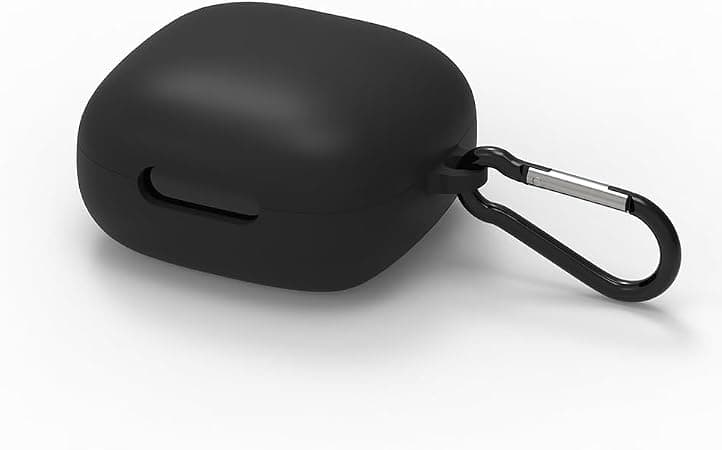 Силиконов калъф с карабинер за Anker Soundcore P40i - Techsuit Silicone Case (черен)
