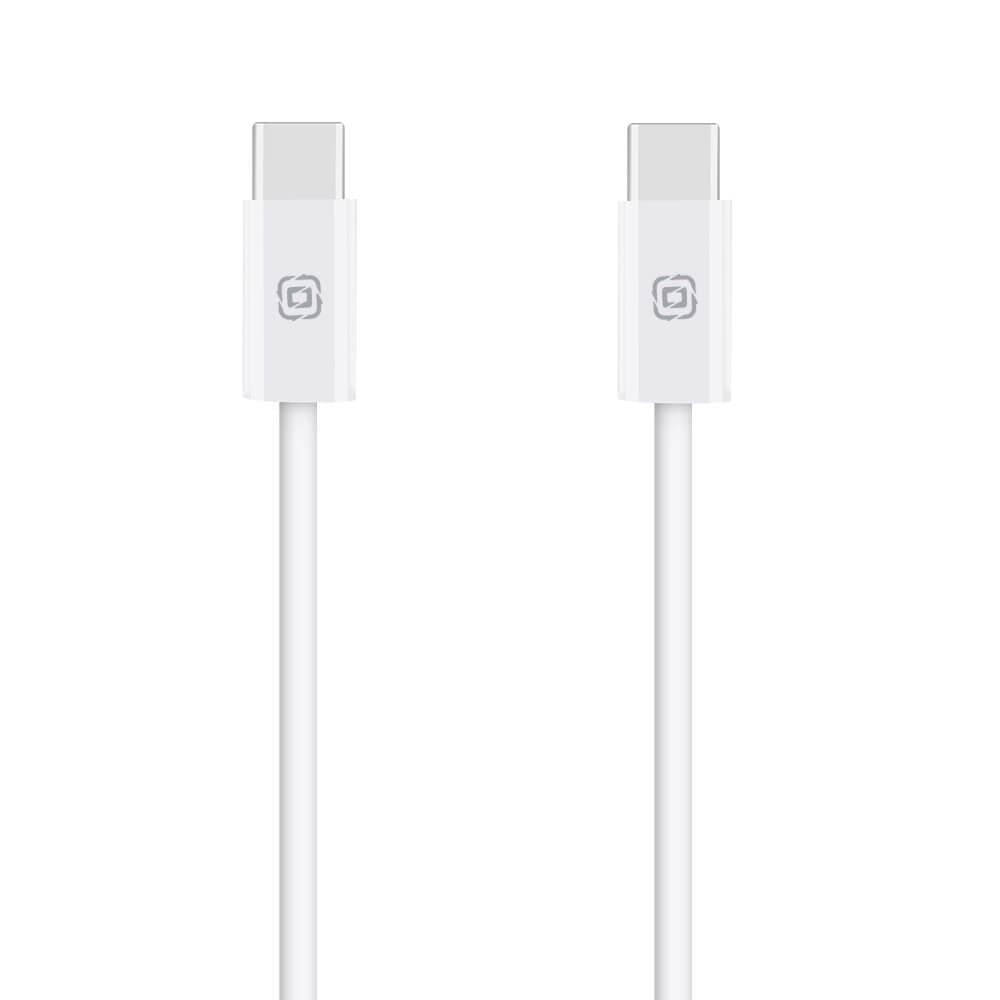 Кабел с бързо зареждане за устройства с USB-C порт - OBALME Long Run USB-C to USB-C Cable 60W (100 см) (бял)