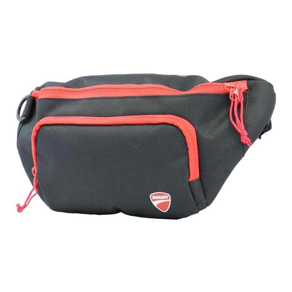 Стилна чанта с презрамка за смартфони и други дребни вещи - Ducati Universal Waist Bag (черен)