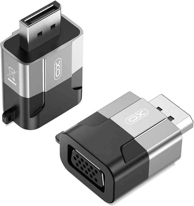 Адаптер от мъжко DisplayPort към женско VGA 1080p - XO Design Video Adapter DisplayPort Male to VGA Female