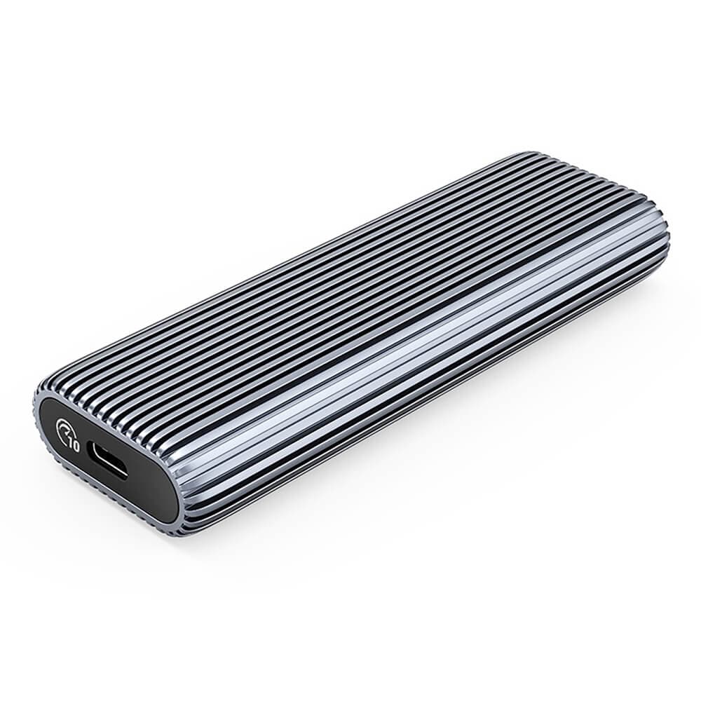 Алуминиева външна кутия с USB-C за M.2 NVMe SATA SSD дискове - Orico AM2C3-G2 USB-C External M.2 NVMe SATA SSD USB 3.2 Gen 2 Enclosure