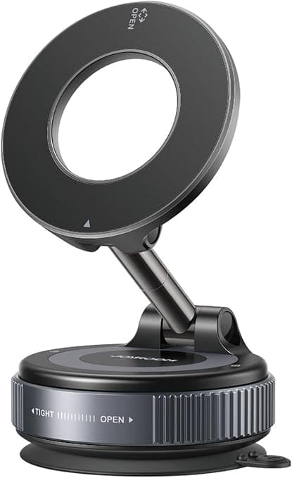 Магнитна поставка за таблото или стъклото на кола за iPhone с MagSafe - Joyroom JR-ZS501 Magnetic Car Dashboard Holder (черен)