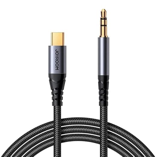 USB-C към 3.5 мм аудио кабел - Joyroom SY-A07 USB-C to 3.5 mm Audio Cable (черен) (120 см)
