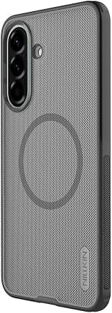 Хибриден удароустойчив кейс с MagSafe за Samsung Galaxy A57 - Nillkin Super Frosted Shield Pro Magnetic Case (черен-прозречен)