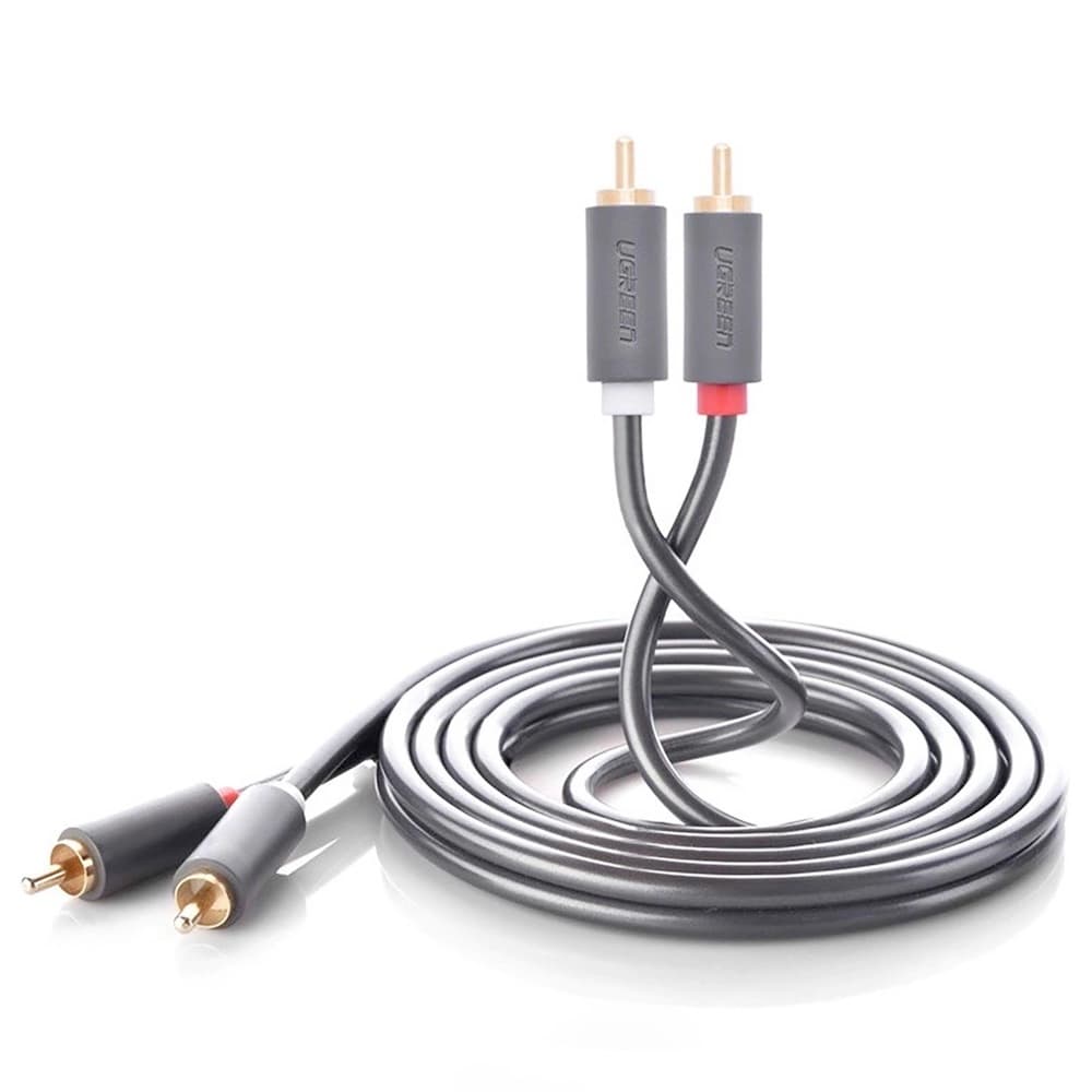 Качествен 2xRCA към 2xRCA (чинча) аудио кабел - Ugreen AV104 Extension Cable 2xRCA (Cinch) to 2xRCA (Cinch) (300 см)
