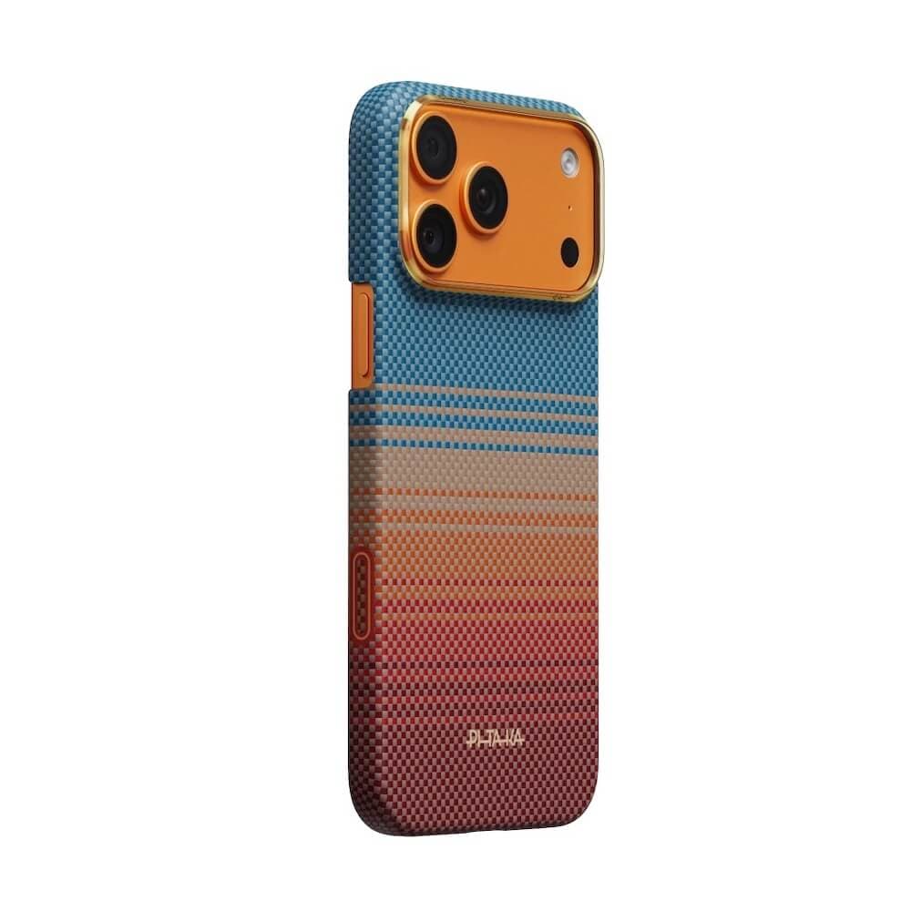 Кевларен кейс с MagSafe за iPhone 17 Pro Max - Pitaka Sunset 2.0 California Dream Edge Ultra Slim Aramid Fiber Case Limited Edition