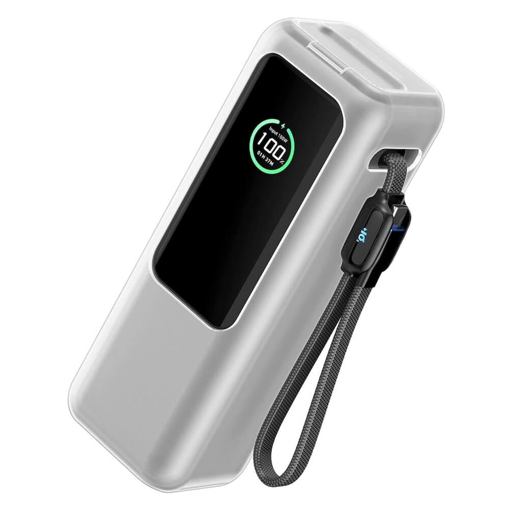 Тънък силиконов калъф за Anker Laptop Power Bank 25000 mAh 165W (A1695H11) - Кwmobile Silicone Case Powe Bank Case (прозрачен)