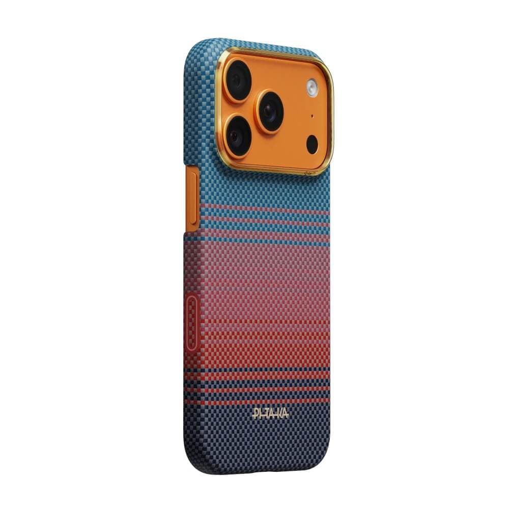 Кевларен кейс с MagSafe за iPhone 17 Pro - Pitaka Sunset 2.0 California Dream 03 Edge Ultra Slim Aramid Fiber Case Limited Edition