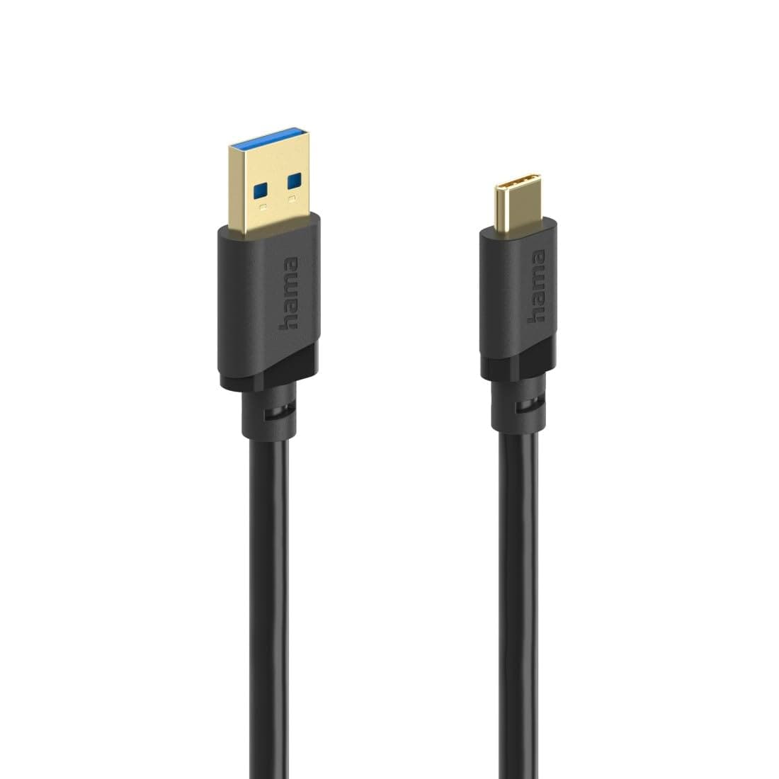 Кабел USB-C - USB- А мъжко,USB 3.2 Gen 1, 0.75м, 5Gbit/s
