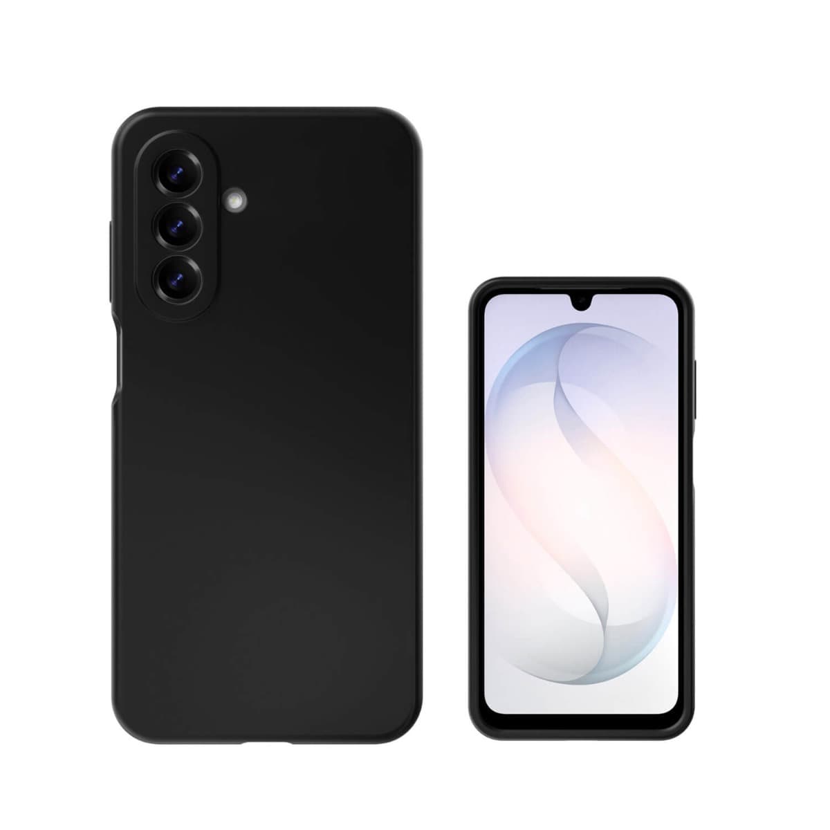 Тънък силиконов (TPU) калъф за Samsung Galaxy A17 5G - 4smarts Cupertino Silicone Case (черен)