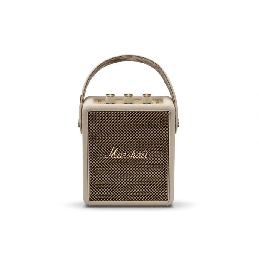 Безжичен портативен аудиофилски спийкър за мобилни устройства с Bluetooth - Marshall Stockwell III (кремав)