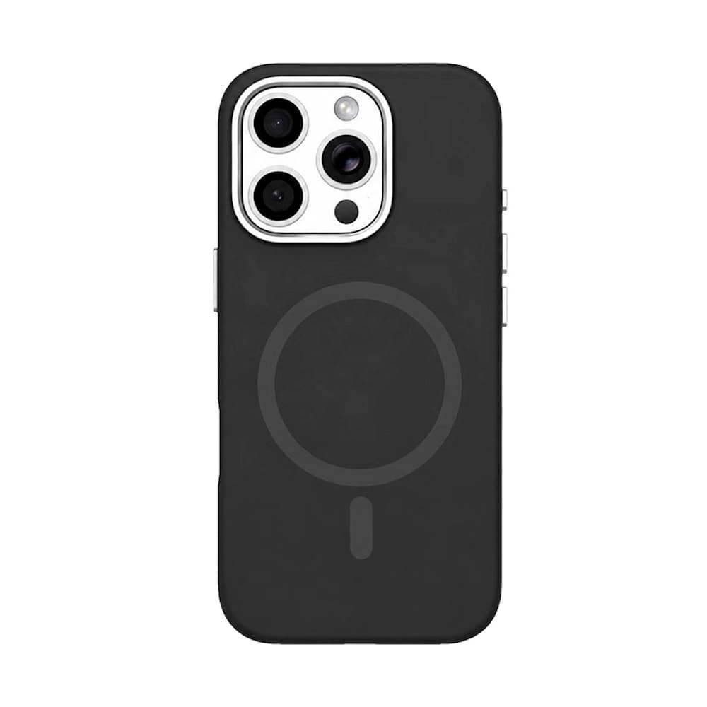 Силиконов (TPU) калъф с MagSafe за iPhone 16 Pro Max - Mutural Pure Soft Silicone MagSafe Case (черен)